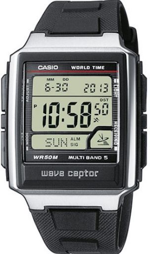 CASIO WAVE CEPTOR - WORLD TIME, RADIO CONTROLLED, Radio signal receiver (EU, USA, Japan) • Stop function • Alarm • Multi